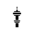 Airport control tower vector icon